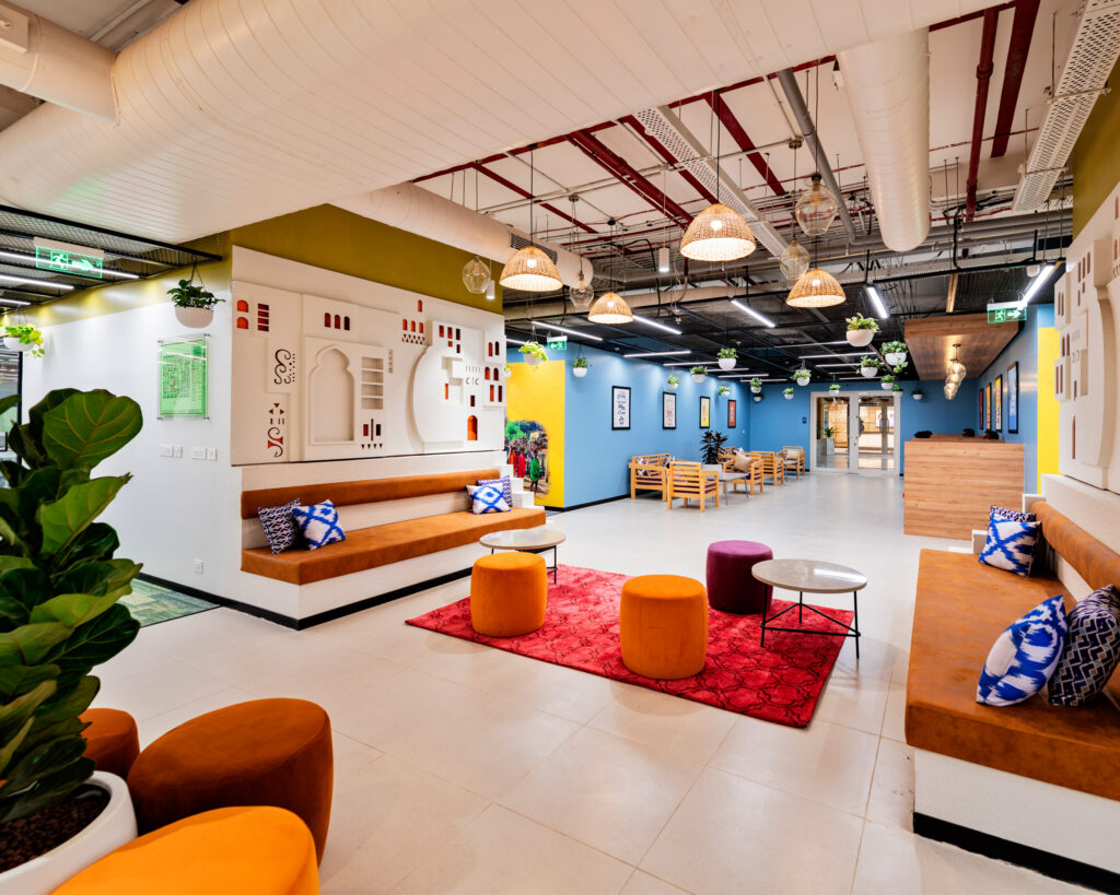 Modern 50,000 sq ft office interior in India illustrating planning, design, and turnkey execution for a 90-day office fit-out project - Flipspaces